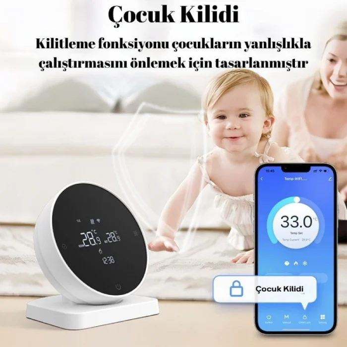 NOYO Kablosuz Dijital Oda Termostatı - Görsel 6